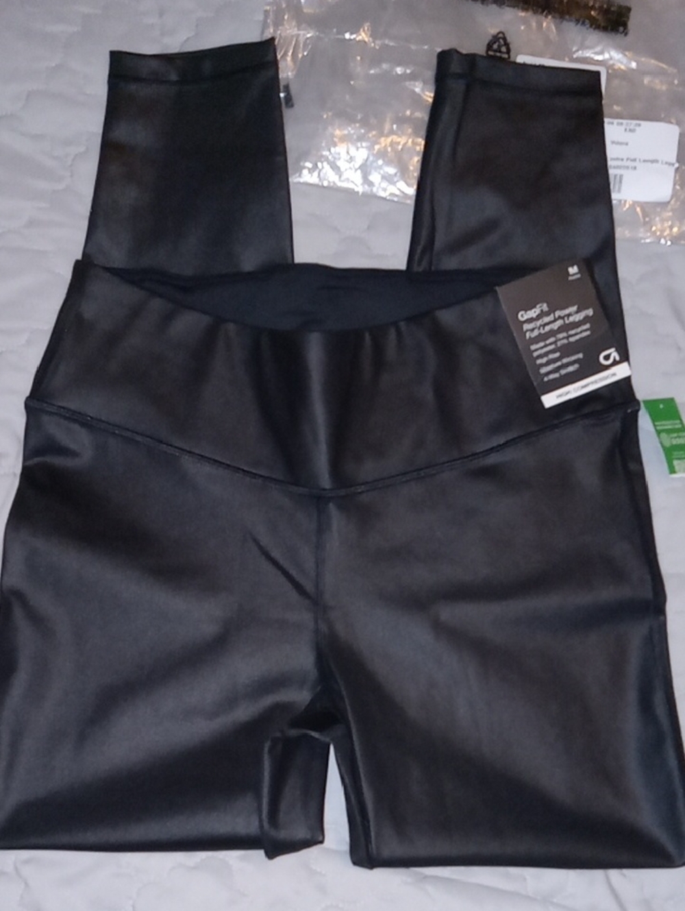 GAP Womens Black Leggings & Gray Tiger Sweatshirt!! & Free Crossbody!! - Picture 5 of 16